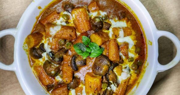 BABY CORN MUSHROOM MASALA